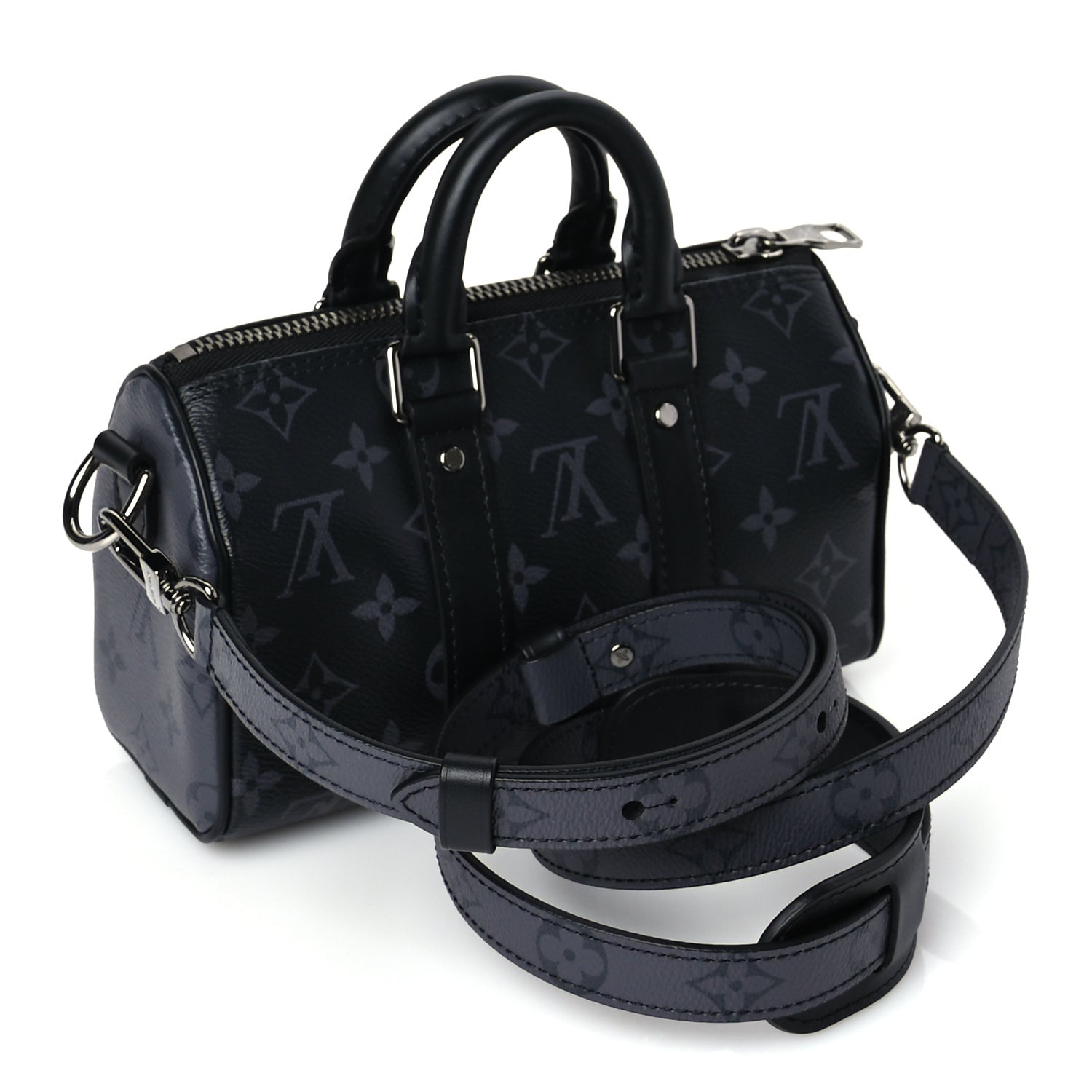 Louis Vuitton Reverse Monogram Eclipse Keepall XS Black 2 of 8