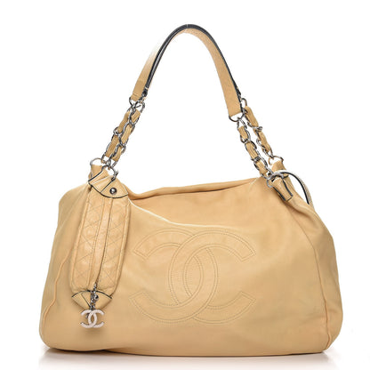 Chanel Lambskin Edgy Large Hobo Beige 1 of 14
