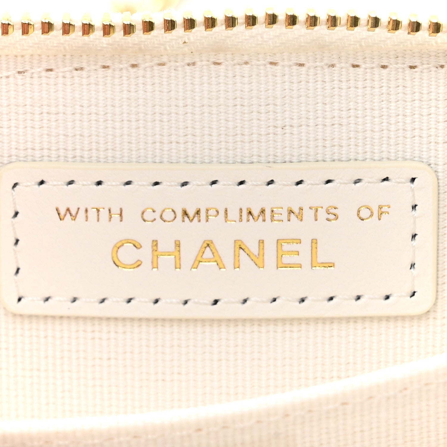 Chanel Tweed Quilted Bow Flap Card Holder On Chain White 7 of 7
