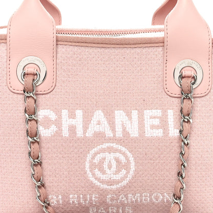 Chanel Canvas Deauville Small Bowling Bag Light Pink 8 of 11