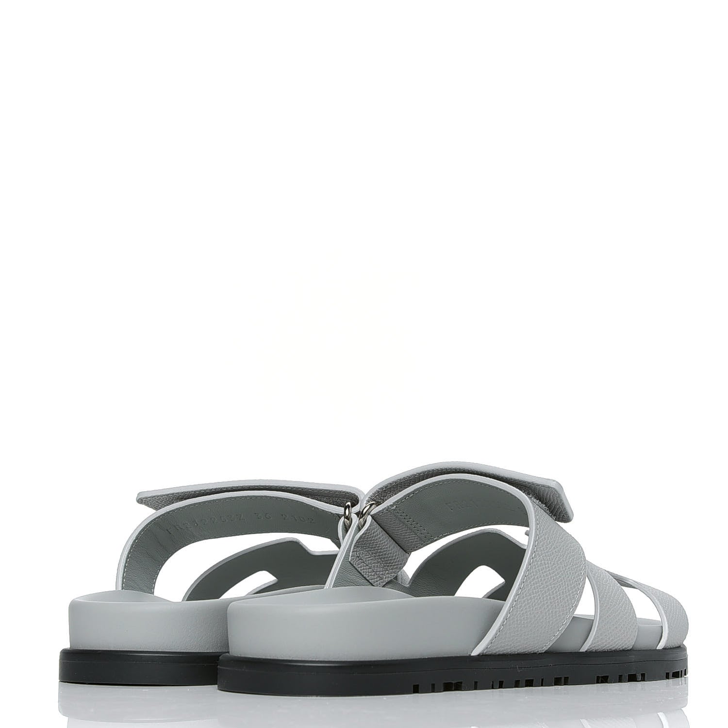 Hermes Epsom Womens Chypre Sandals 36 Bleu Glacier 3 of 4