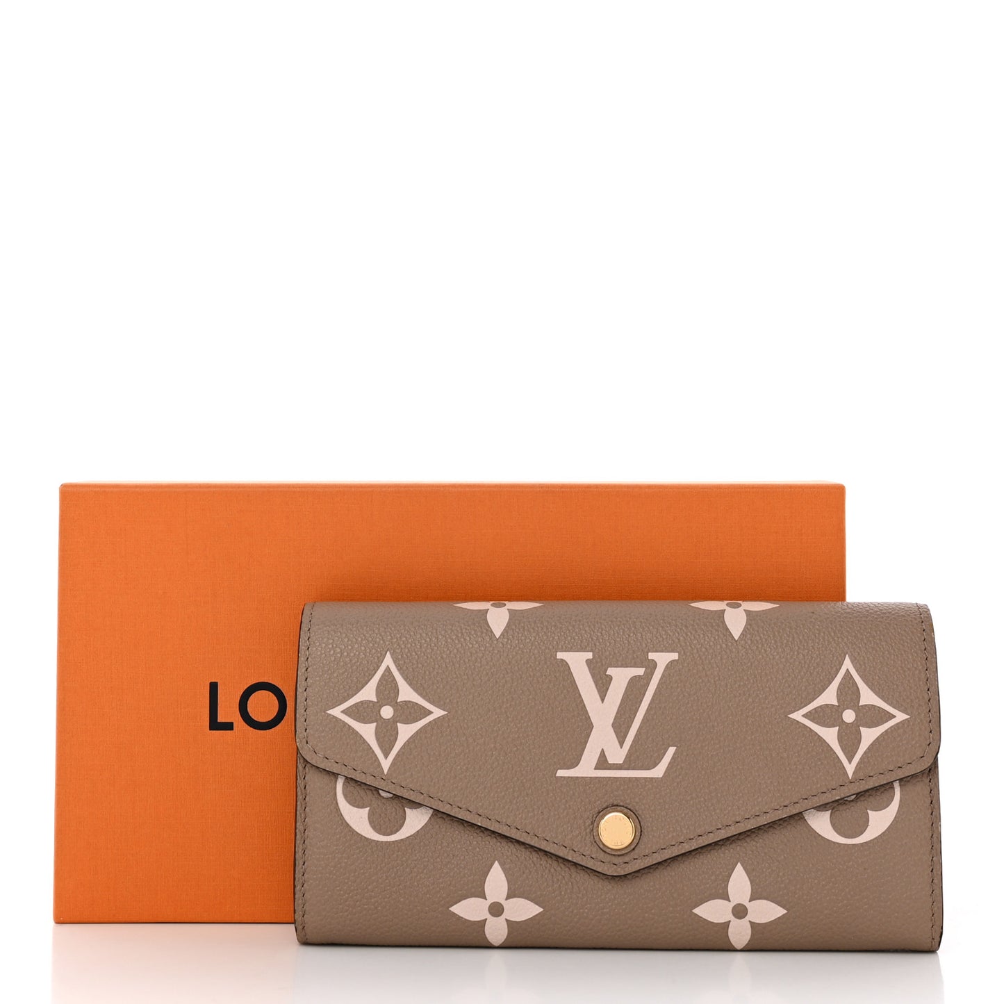 Empreinte Monogram Giant Sarah Wallet Tourterelle Creme