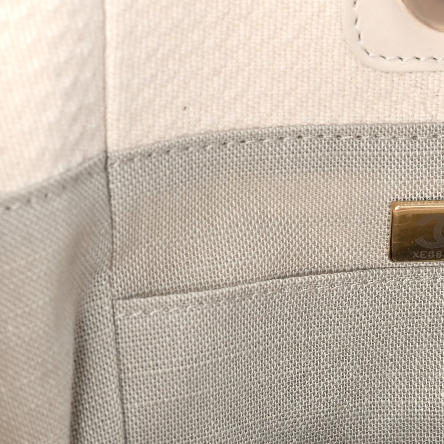 Mixed Fibers Small Deauville Tote  White