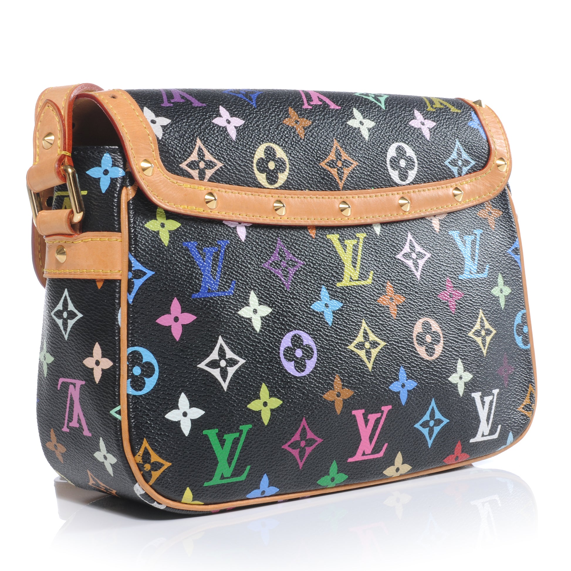 Louis Vuitton Monogram Multicolor Sologne Black 3 of 7