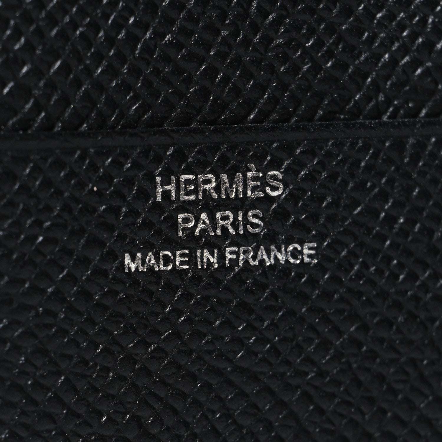 Hermes Epsom Tri-Fold Compact Monochrome Bearn Wallet Black 6 of 9