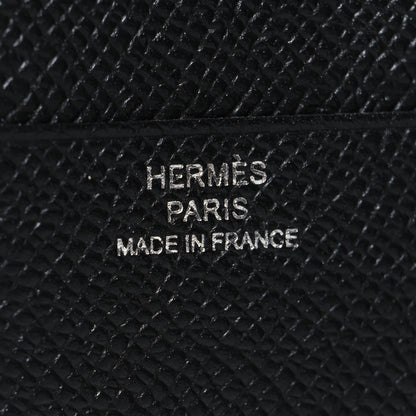 Hermes Epsom Tri-Fold Compact Monochrome Bearn Wallet Black 6 of 9