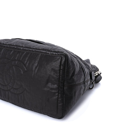 Chanel Coated Canvas Quilted Large Garment Travel Bag Brown 9 of 9