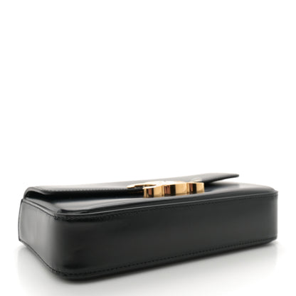 Celine Shiny Calfskin Triomphe Chain Shoulder Bag Black 4 of 11