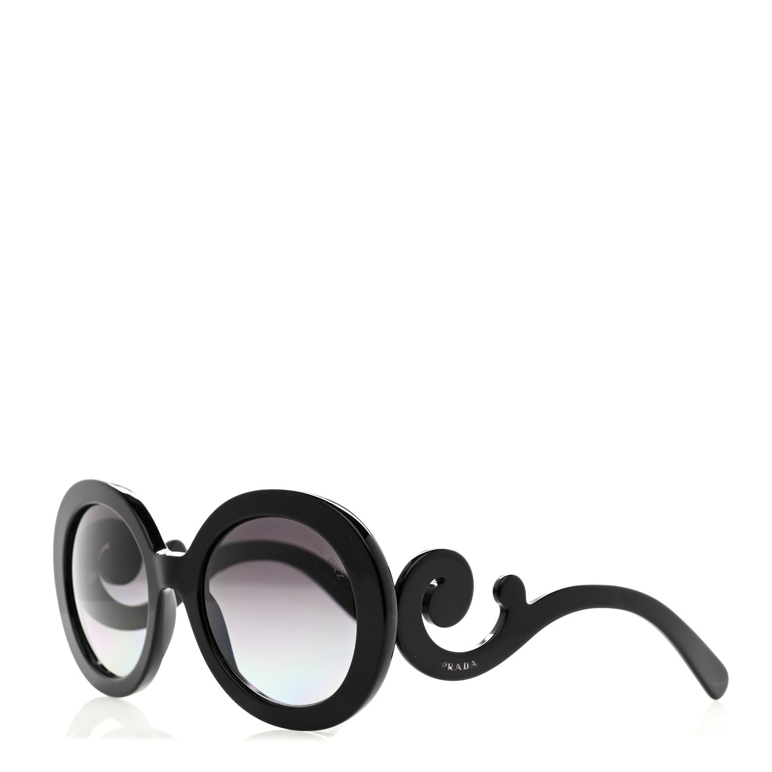 Prada Baroque Sunglasses SPR 27N Black 1 of 8
