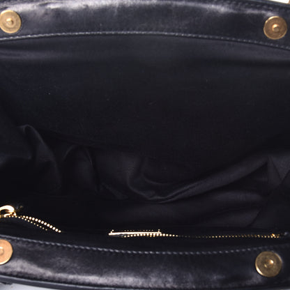 Miu Miu Nappa Matelasse Coffer Frame Tote Black 5 of 8