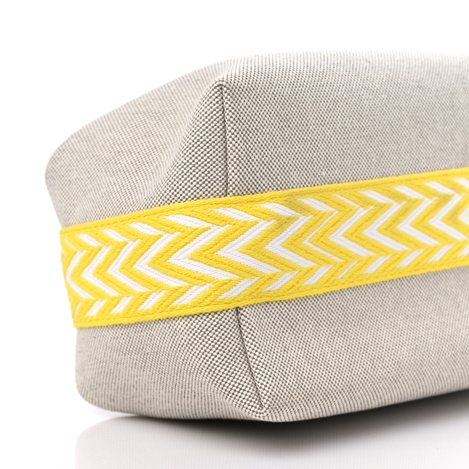 Hermes Canvas Small Bride-A-Brac Pouch Natural Jaune Citron 7 of 8