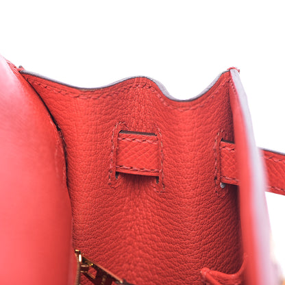 Hermes Epsom Kelly Sellier 25 Rose Jaipur 14 of 35