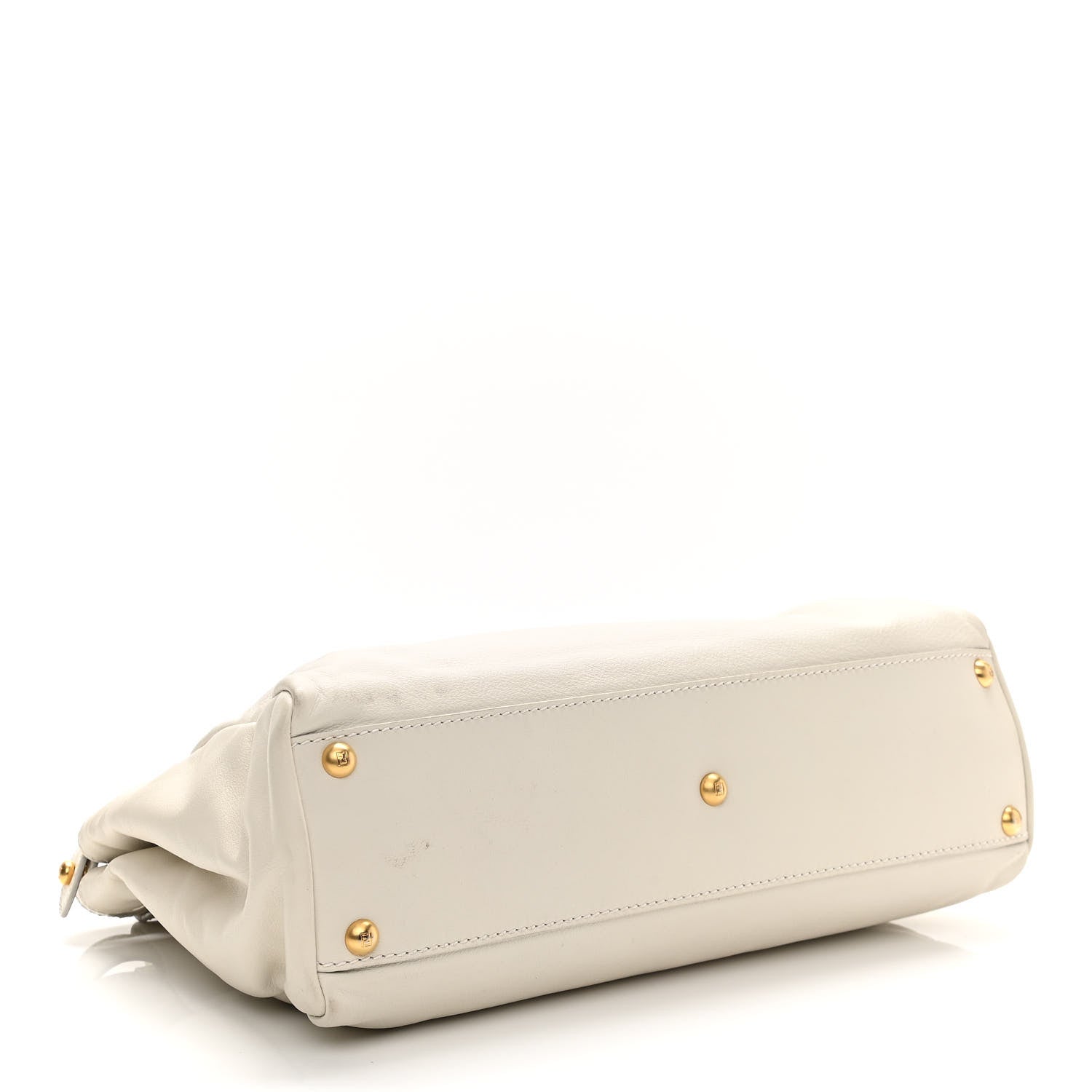 Fendi Nappa Medium Peekaboo Iconic Satchel White 4 of 13