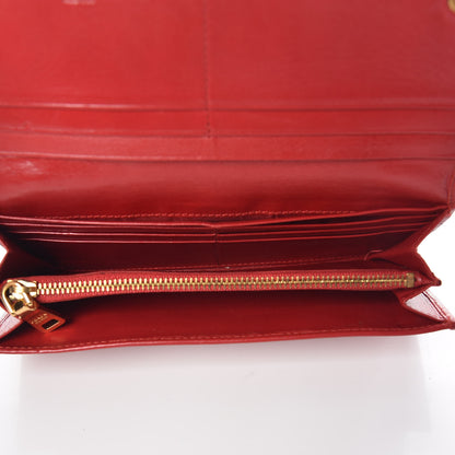 Prada Nappa Flame Continental Flap Wallet Red 5 of 8
