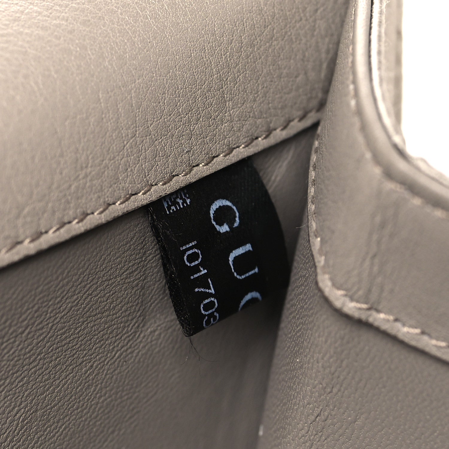 Gucci Satin Crystal Embellished Clutch Grey 8 of 12