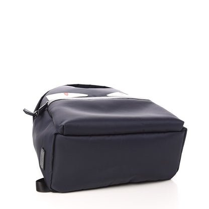 Fendi Nylon Vitello Elite Monster Eyes Rounded Backpack Blue Scuro White Multicolor 4 of 11