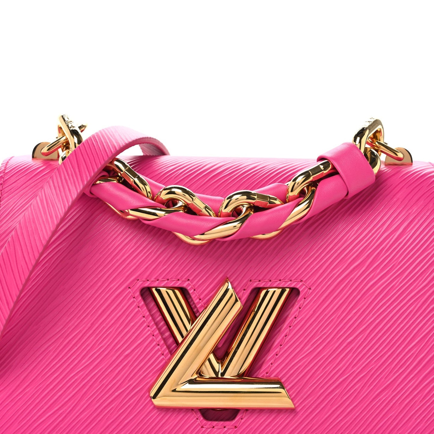 Epi Twist Braided Chain Shoulder Bag PM Rose Miami
