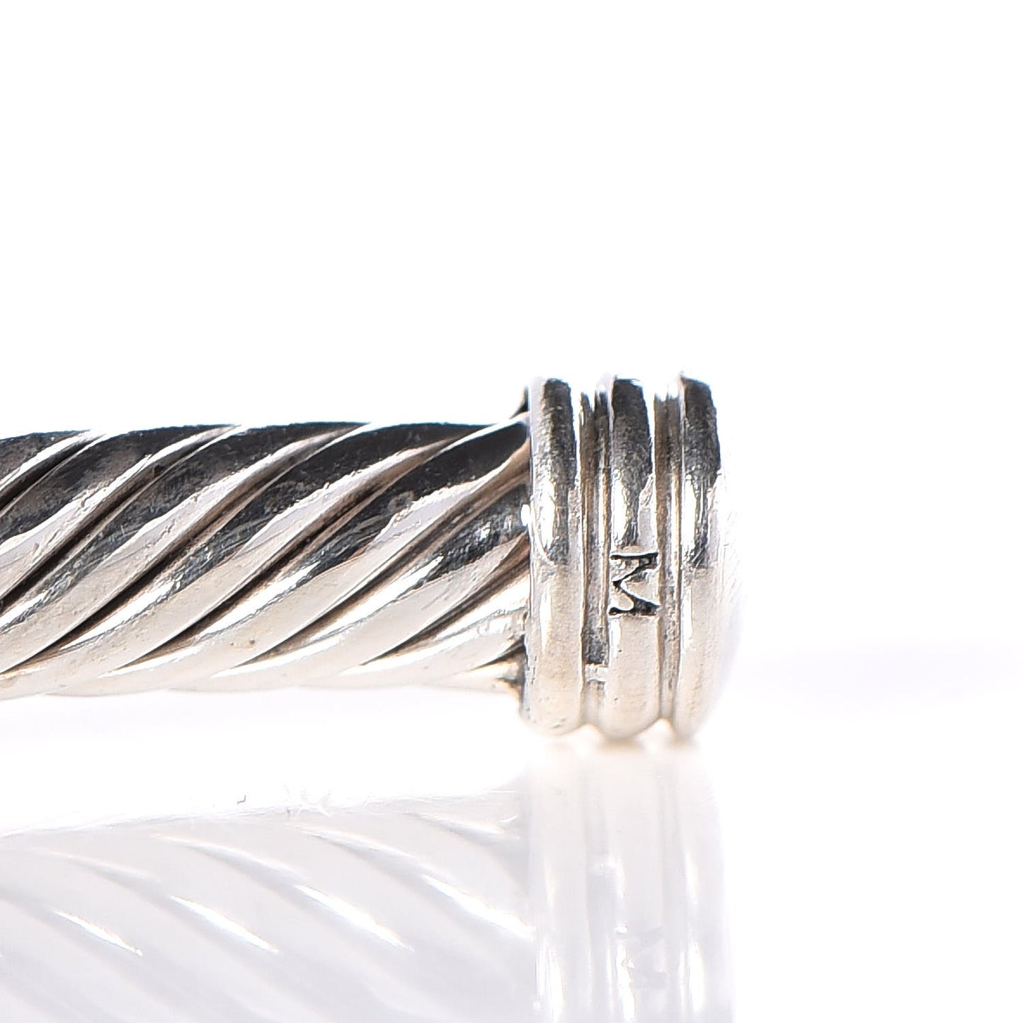 Sterling Silver Diamond 4mm X Cable Bracelet