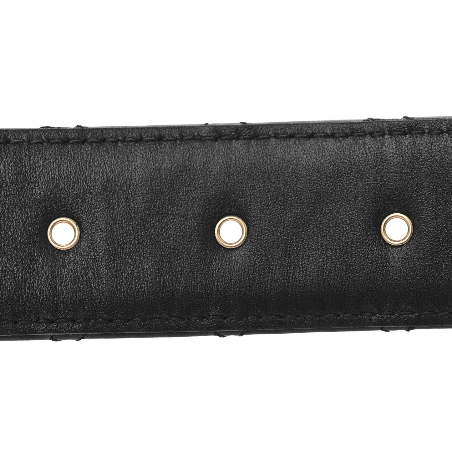 Calfskin Quilted CC Chain Belt 80 32 Black