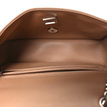 Chanel Lambskin Quilted Mini Rectangular Flap Dark Beige 5 of 11