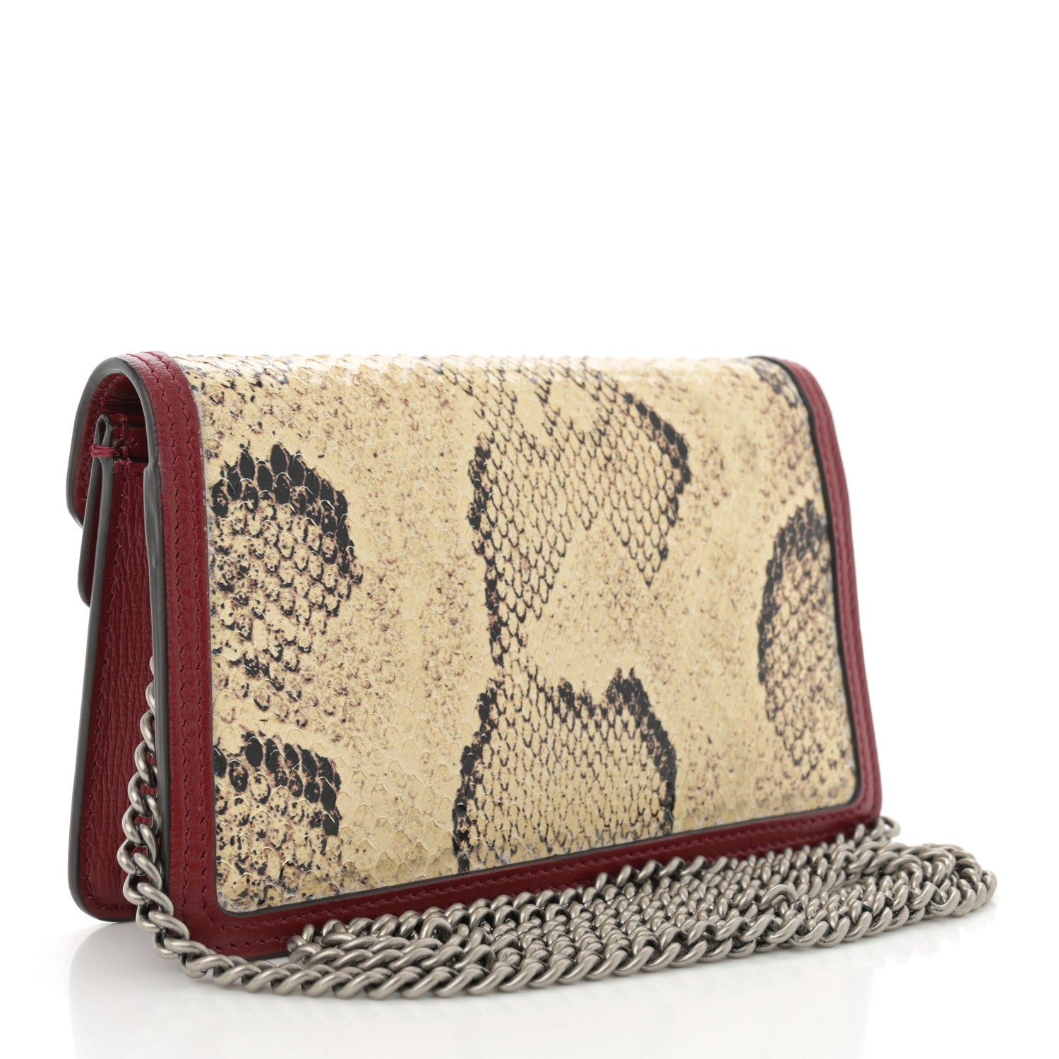 Gucci Snakeskin Azalea Calfskin Enamel Super Mini Dionysus Shoulder Bag New Rock New Cherry Red Electric Blue 3 of 9