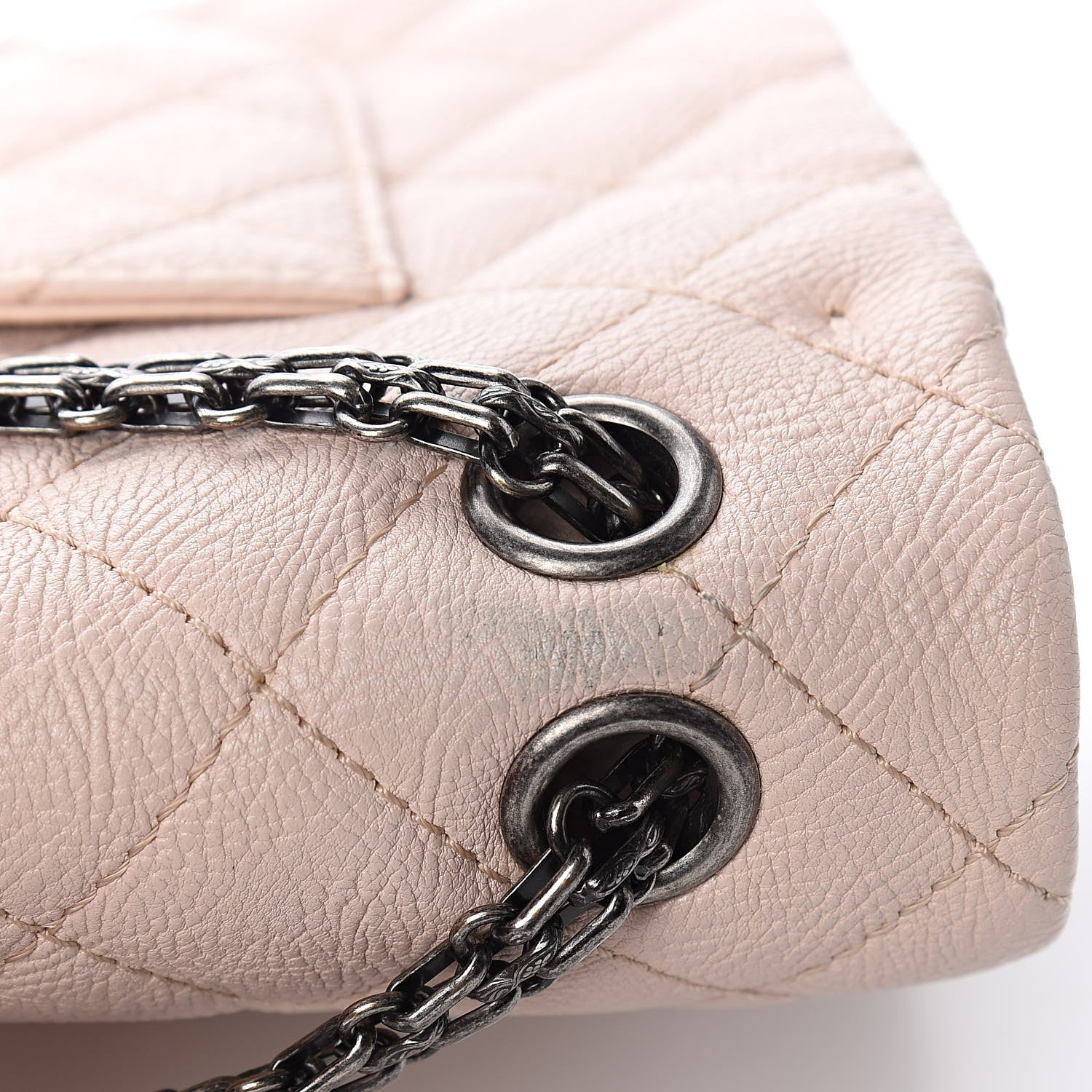 Chanel Crumpled Calfskin Quilted 2.55 Reissue 226 Flap Light Pink 9 of 15