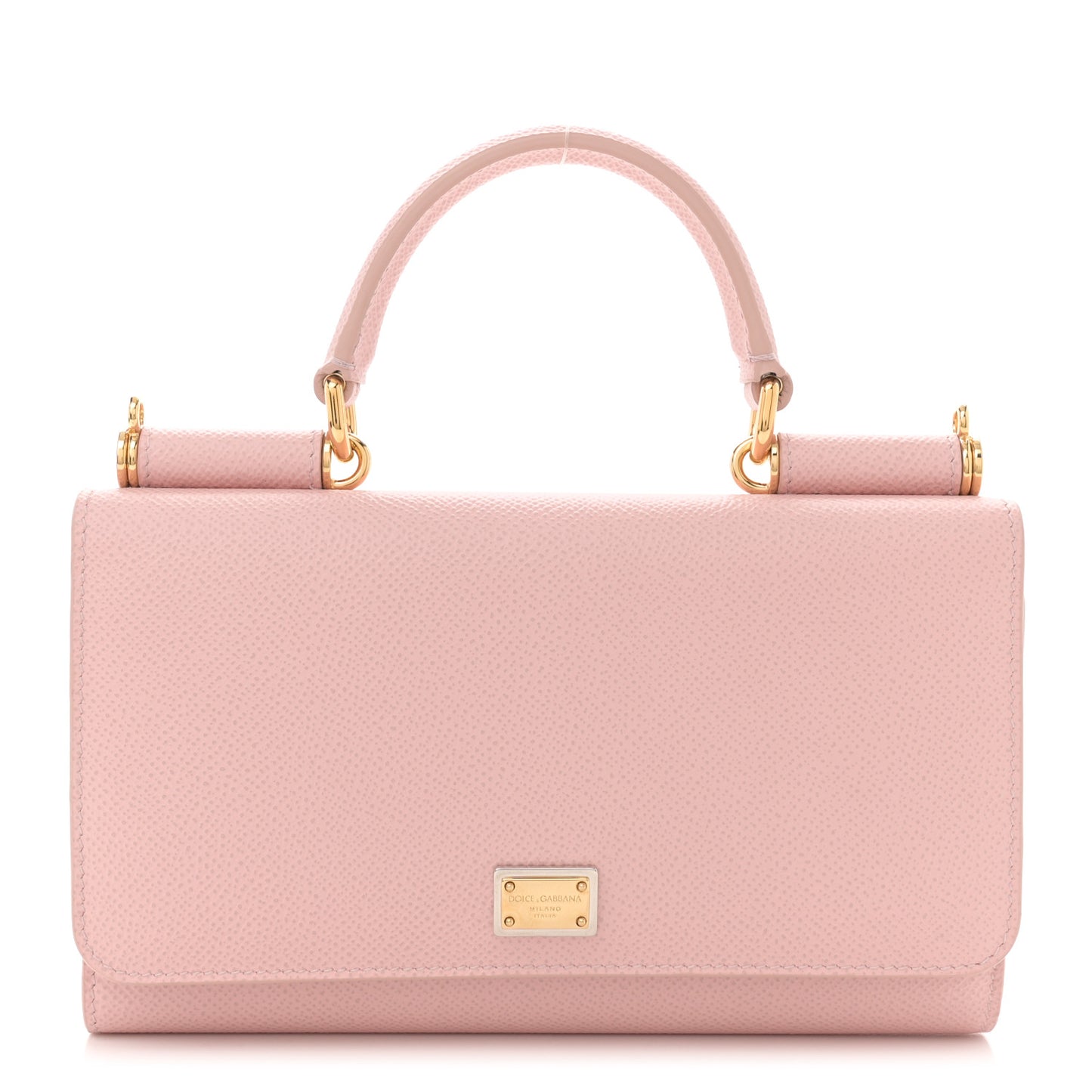 Dauphine Gloss Chain Strap Phone Bag Cipria