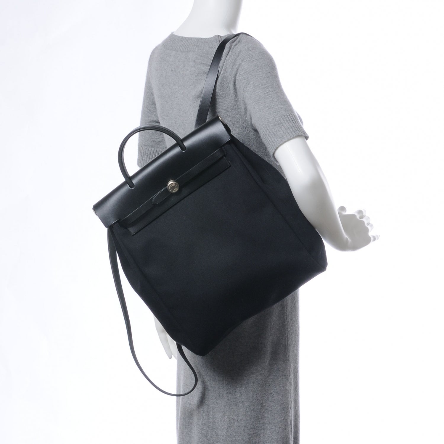 Hermes Toile Herbag Backpack Black 3 of 11