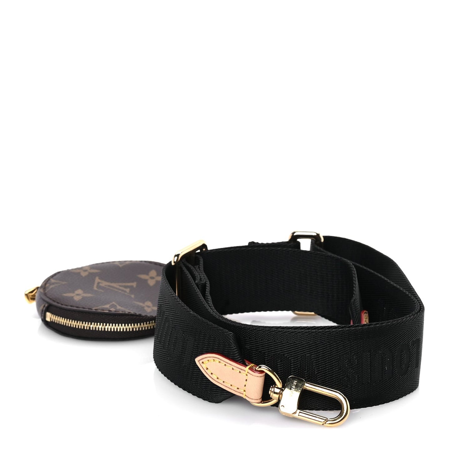 Monogram Multi Pochette Accessories Bandouliere Shoulder Strap Black