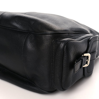 Prada Vitello Daino Side Pocket Tote Black 8 of 11