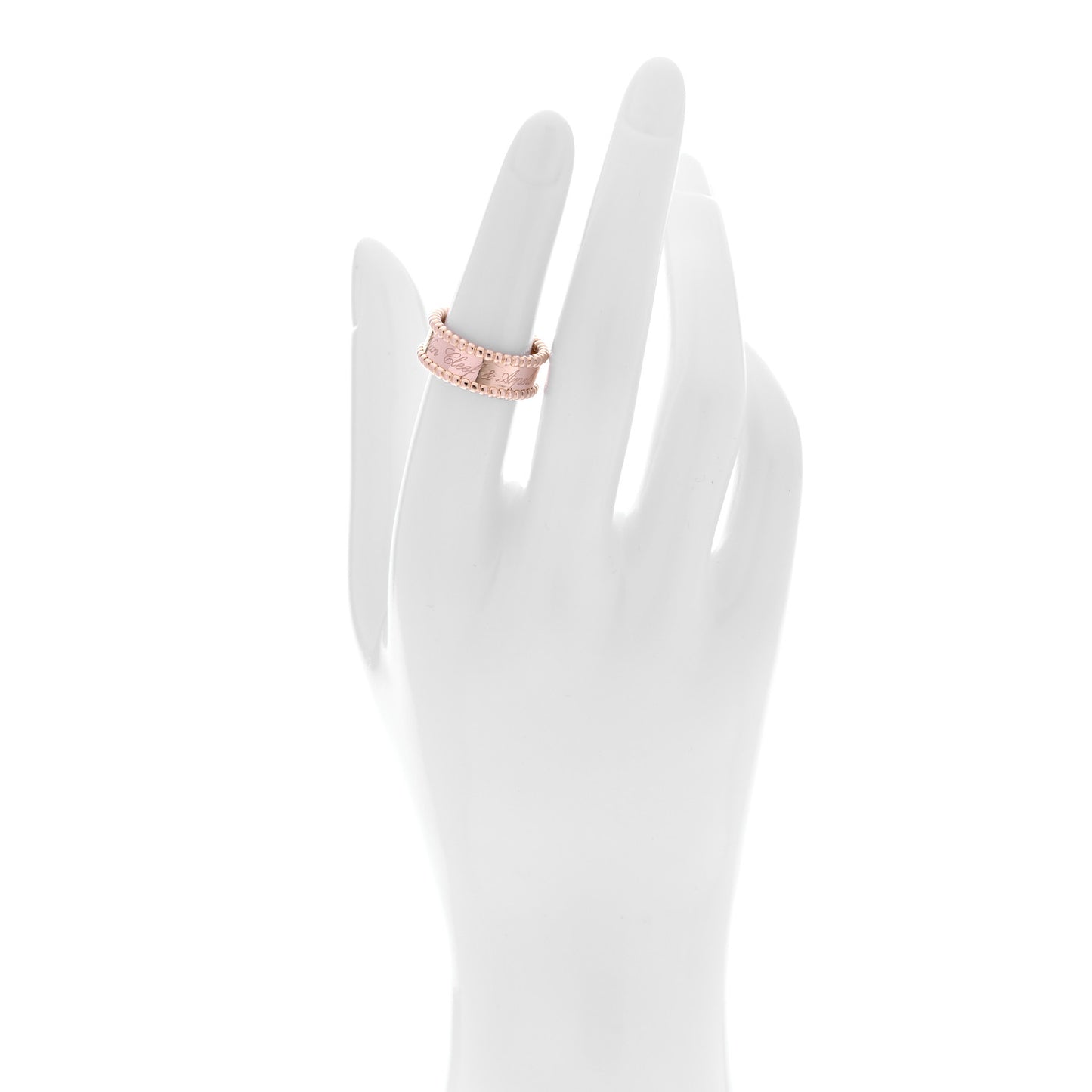 18K Rose Gold Perlee Signature Ring 52 6