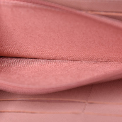 Chanel Caviar Camellia Embossed Zip Around Large Gusset Wallet Nude 13 of 15