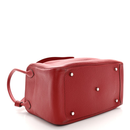 Hermes Taurillon Clemence Lindy 34 Rouge Vif 4 of 10