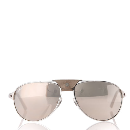 Cartier Santos Dumont Aviator Sunglasses Silver 2 of 7