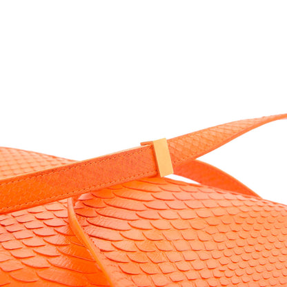 Celine Python Medium Classic Box Flap Bag Red 12 of 12