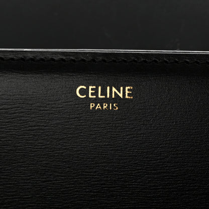 Celine Shiny Calfskin Medium Triomphe Black 6 of 16