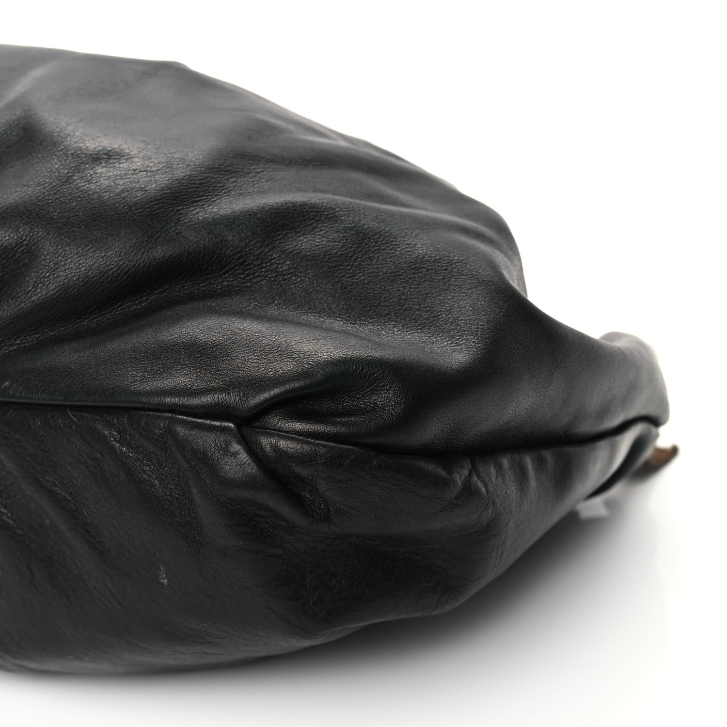 Prada Cervo Hobo Shoulder Bag Black 8 of 9