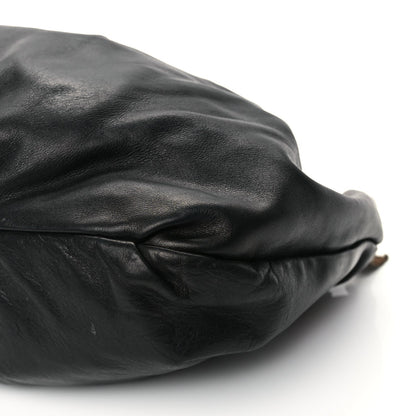 Prada Cervo Hobo Shoulder Bag Black 8 of 9