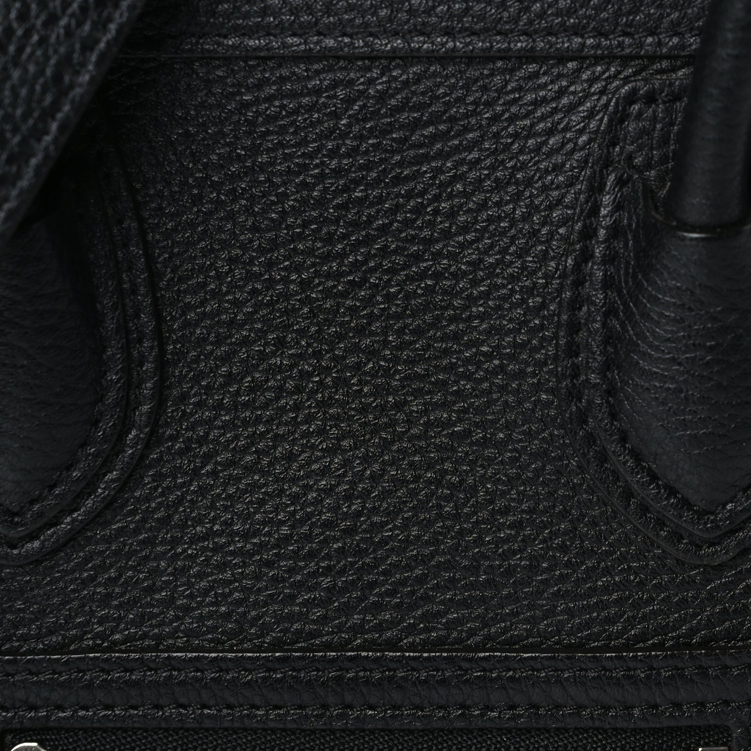 Celine Drummed Calfskin Nano Luggage Black 6 of 8