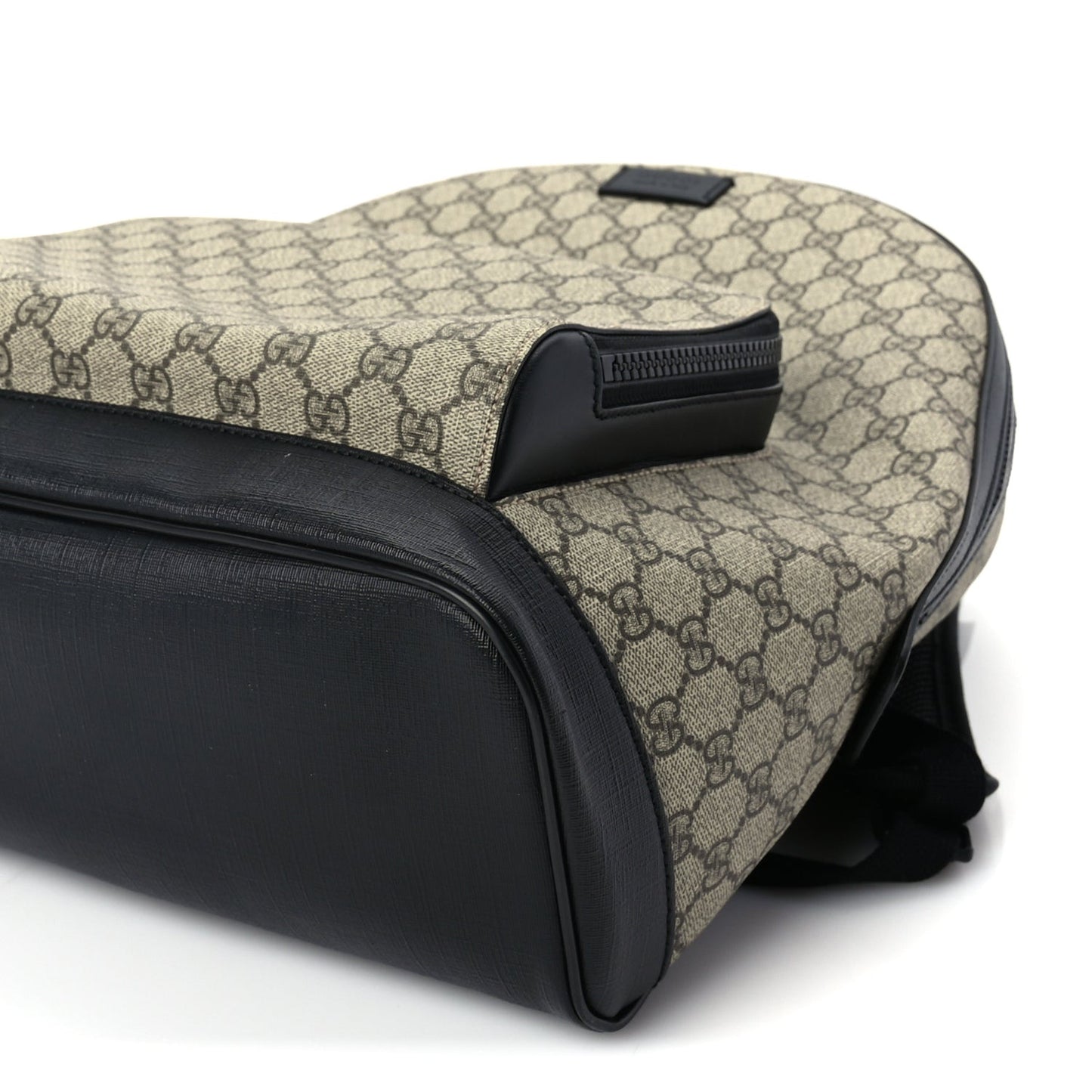 GG Supreme Monogram Medium Backpack  Black