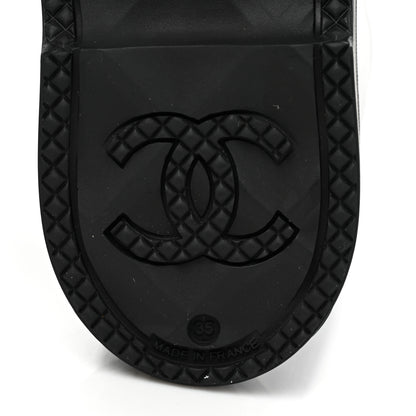 Chanel Caoutchouk CC High Boots 35 Black 7 of 10