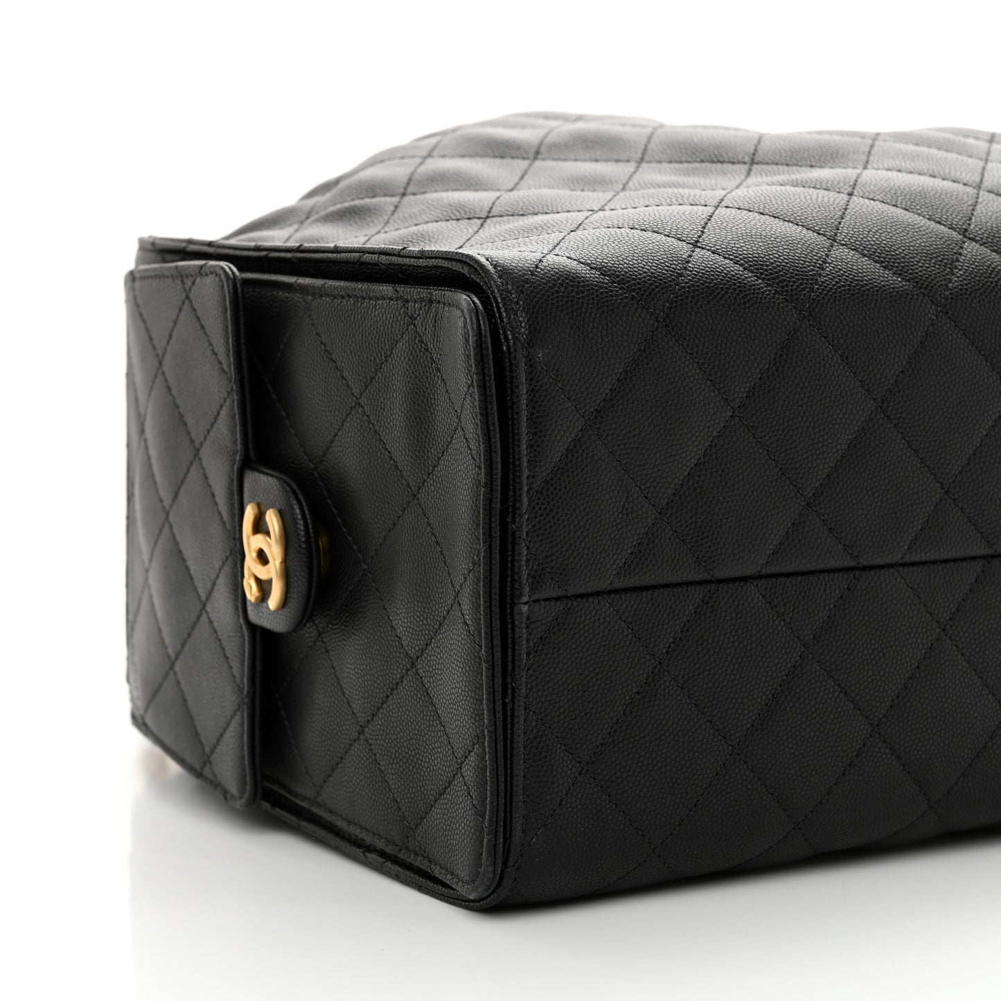 Caviar Quilted Large Chanel 25 Handbag Black