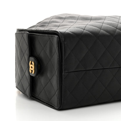 Chanel Caviar Quilted Large Chanel 25 Handbag Black 10 of 12