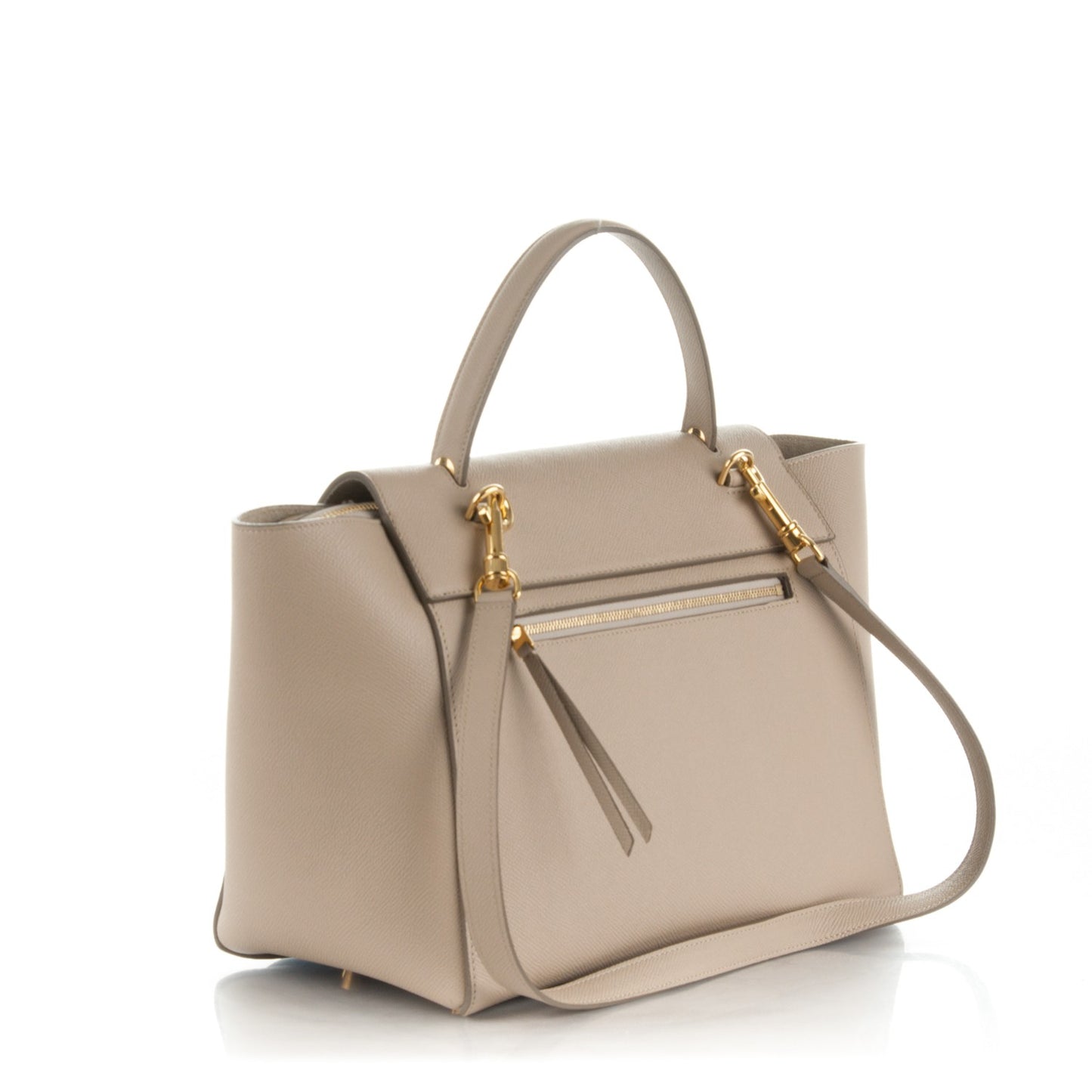 Grained Calfskin Mini Belt Bag Light Taupe