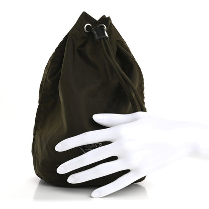Prada Nylon Vela Drawstring Pouch Bruciato 2 of 7