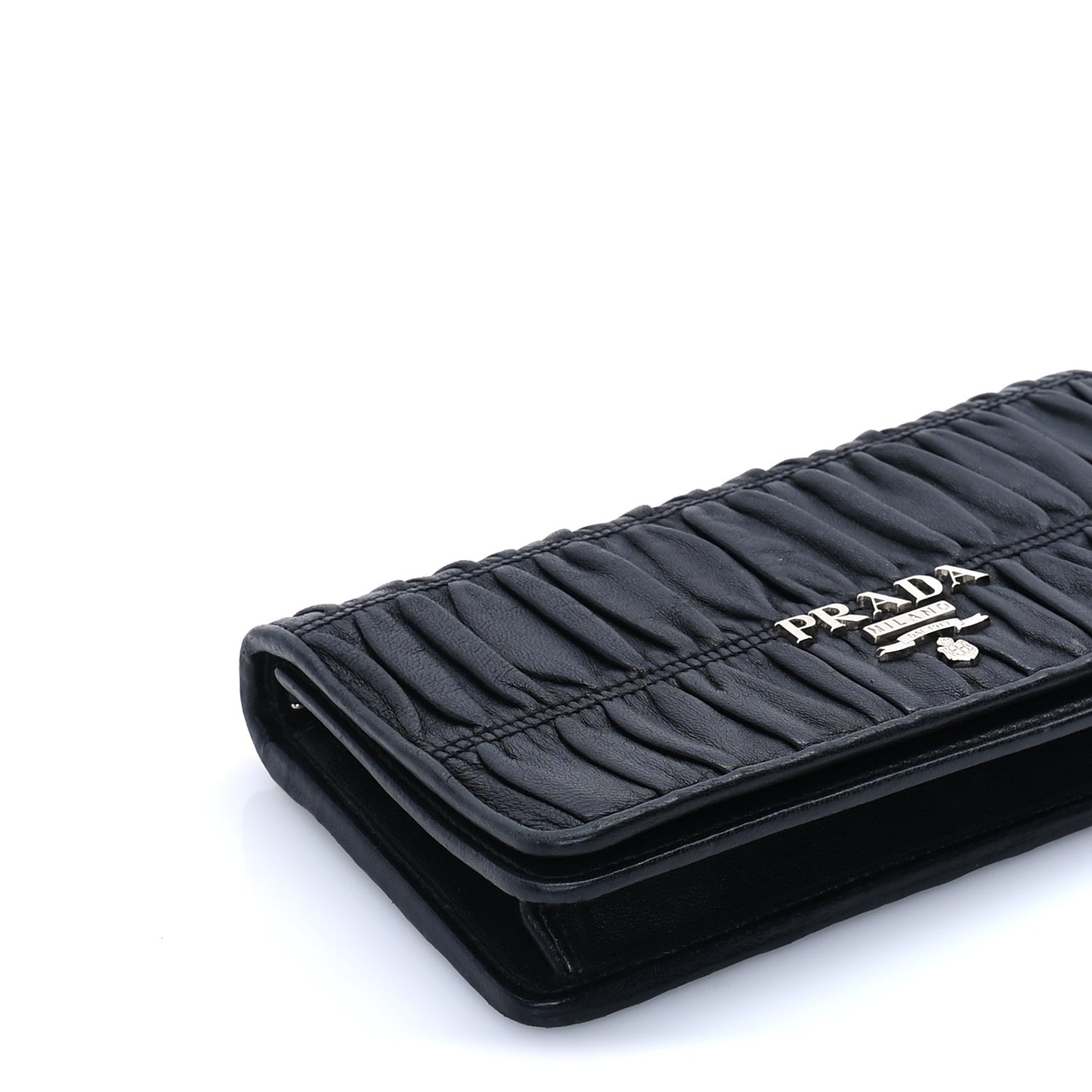 Prada Nappa Gaufre Wallet On Chain  Black 7 of 7