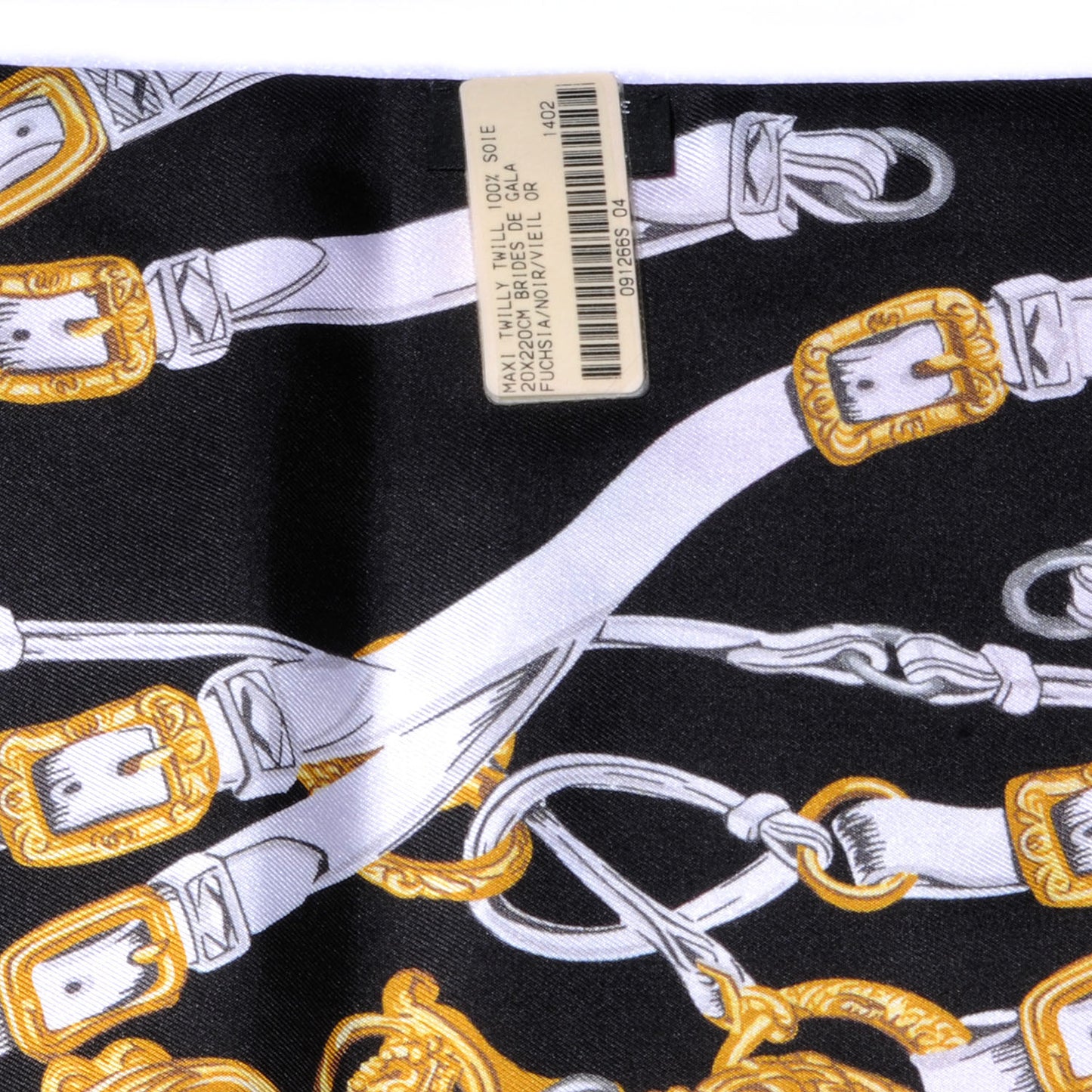 Silk Brides De Gala Maxi Twilly Fuchsia Noir Vieil