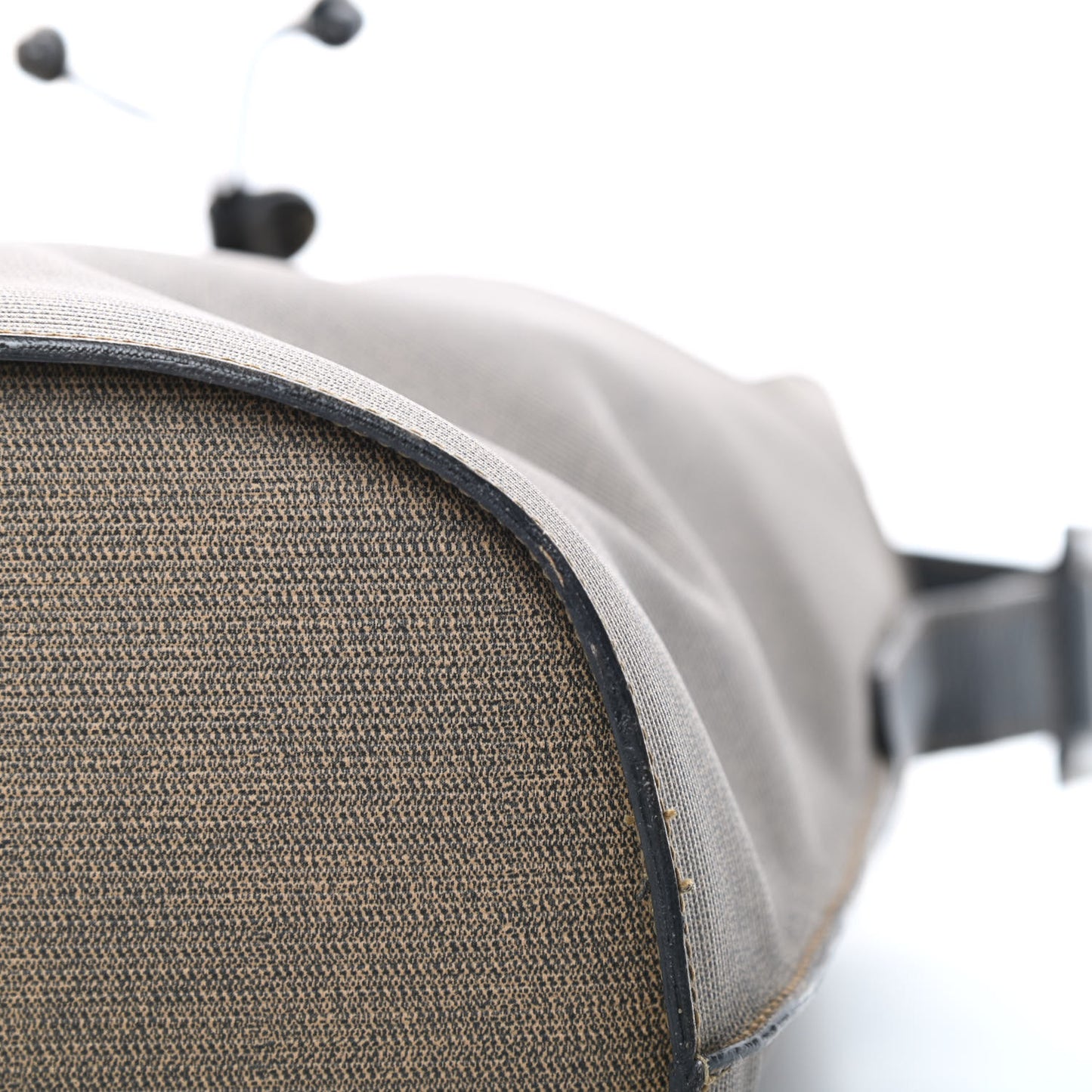 Coated Canvas Bucket Bag Brown