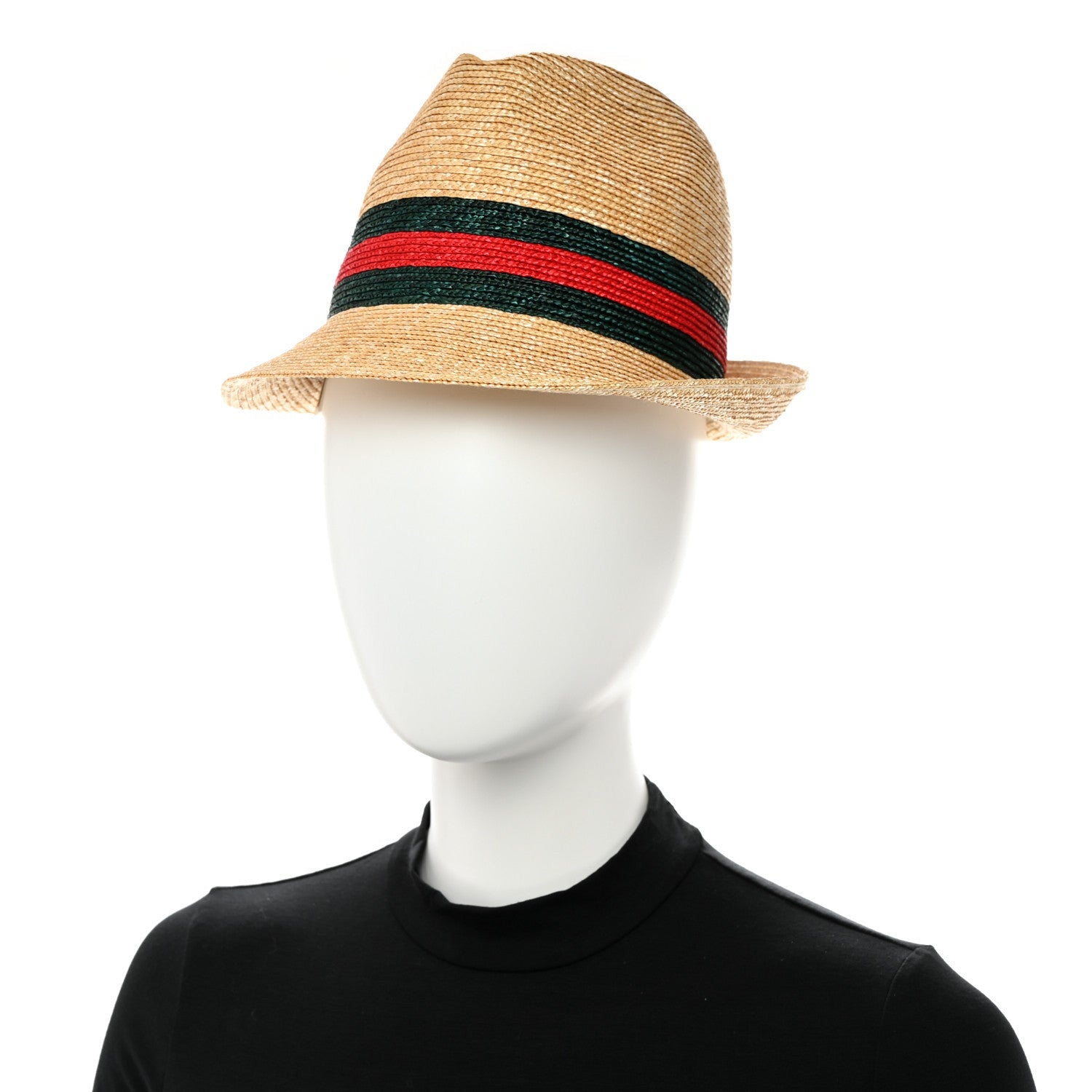 Gucci Abaca Straw Web Fedora Hat XS 2 of 7