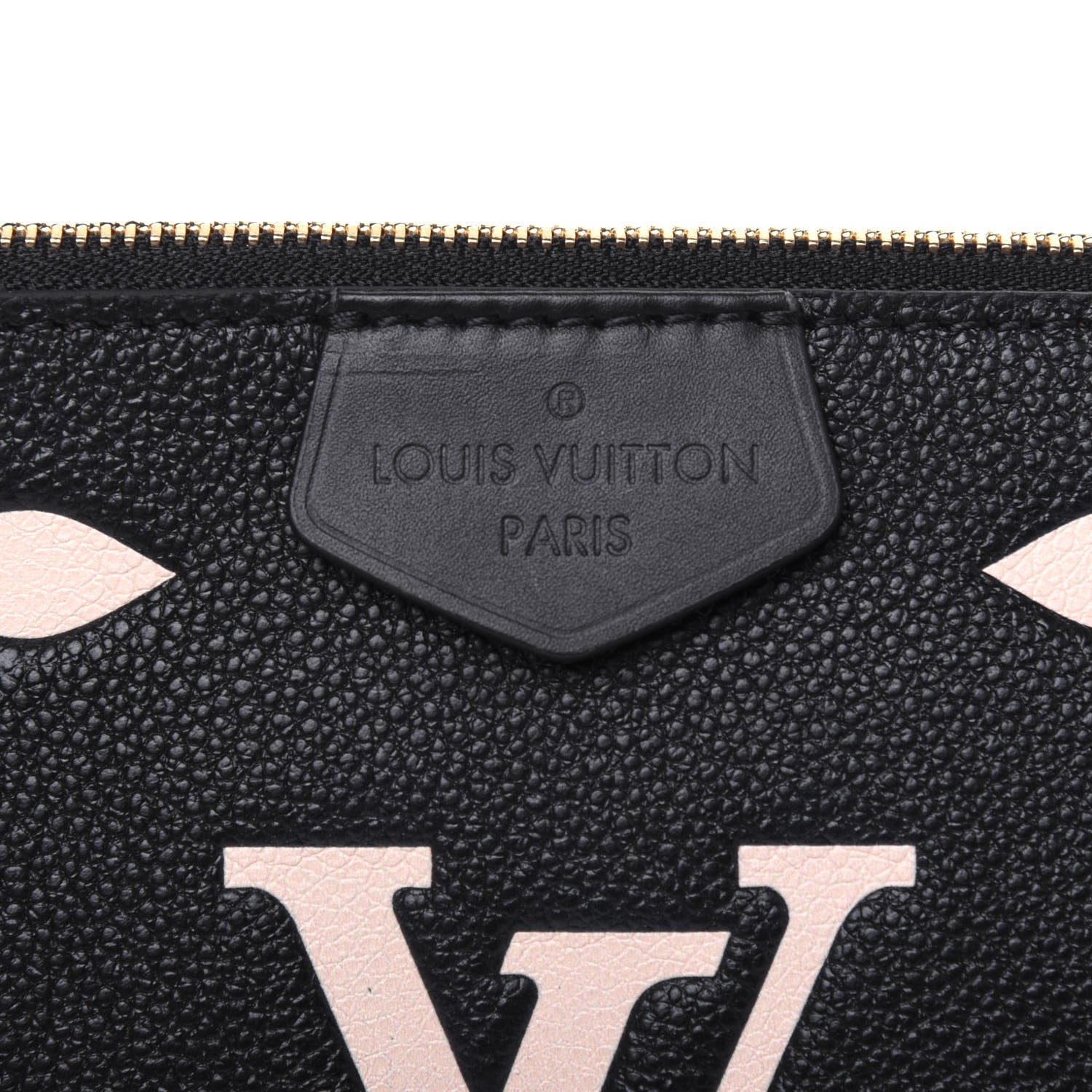 Louis Vuitton Empreinte Monogram Giant Multi Pochette Accessories Large Pochette Black Beige 9 of 10